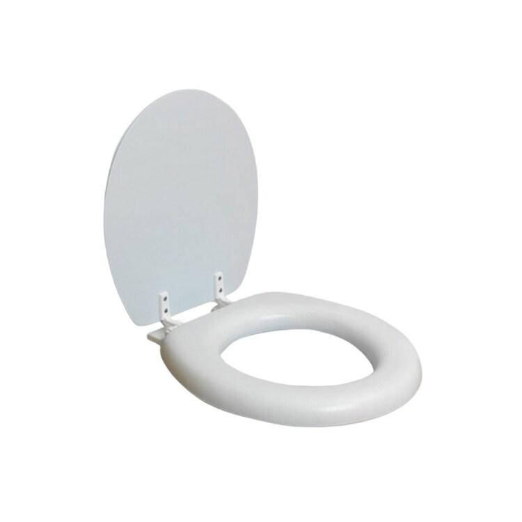 Padded toilet seat and lid store