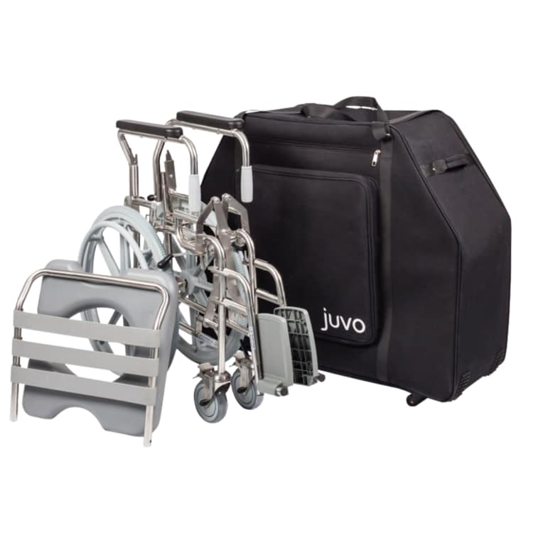 Juvo Attendant Propelled Folding Mobile Shower Commode 460mm