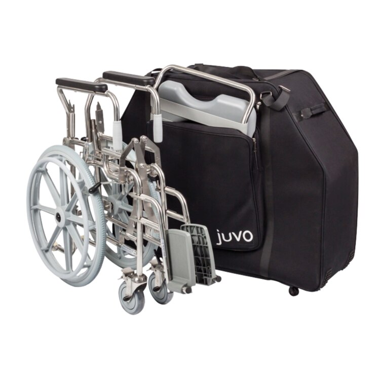 Juvo Attendant Propelled Folding Mobile Shower Commode 510mm