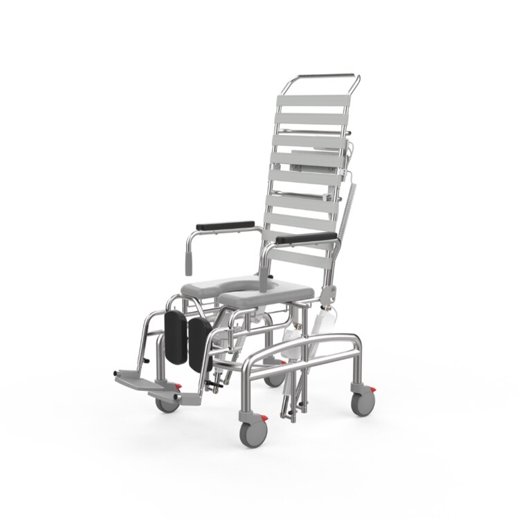 Juvo Tilt'n'Space Mobile Shower Commode 610mm Electric HiLo & Tilt